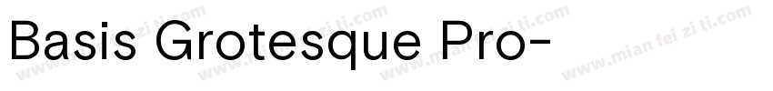 Basis Grotesque Pro字体转换